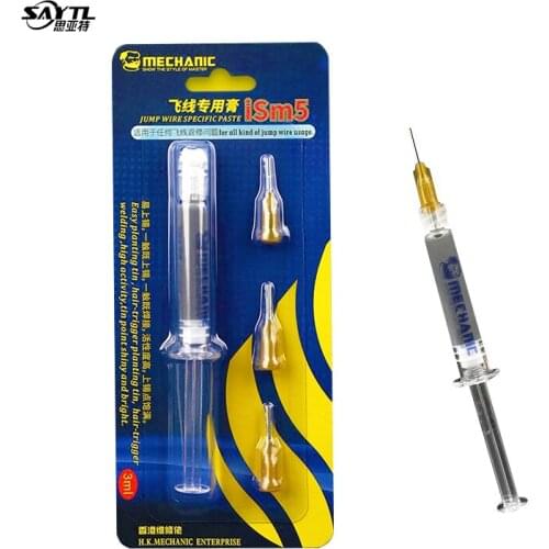 MECHANIC iSm5/iSm3 Solder Paste Fly Line Flux for Mobile Phone Repair Fingerprint Low/Medium Temperature soldering welding Paste