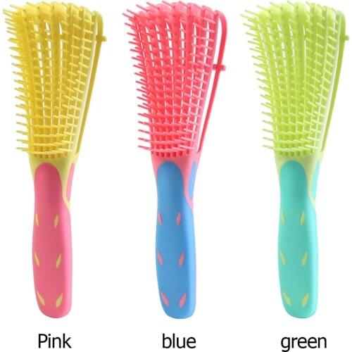 Hair Comb Salon Detangling Brush Curly Hair Octopus Comb Scalp Massage Hair Brush Detangler DIY Hairdressing Styling Tool