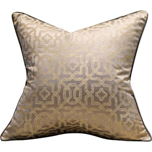 Luxury Modern Chinese Style Patchwork Throw Pillow Cover