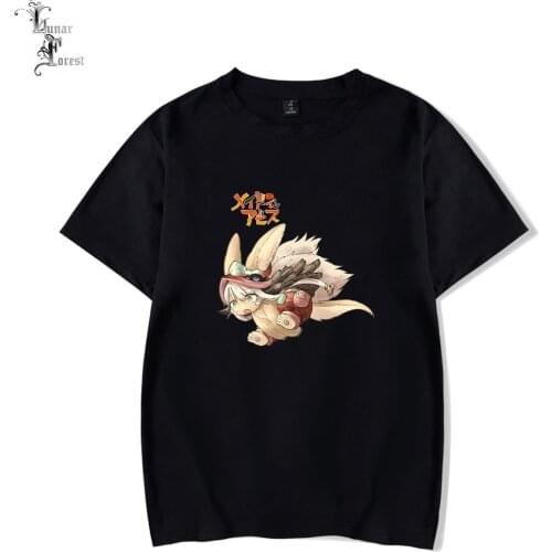 Made in Abyss Printing T-shirt Summer Fashion Round Neck Short Sleeve Popular Japanese Anime Streetwear Plus Size
