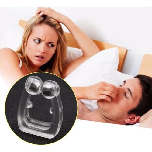 Silicone Anti Snore Nose Clip Night Sleeping Anti Snoring Clip For Stopping Snoring Body Health Care