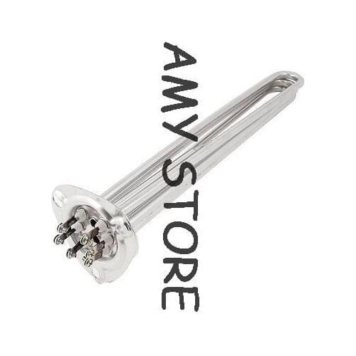 Stainless Steel Water Boil U Type Tubular Heating Heater AC 380V 9000W