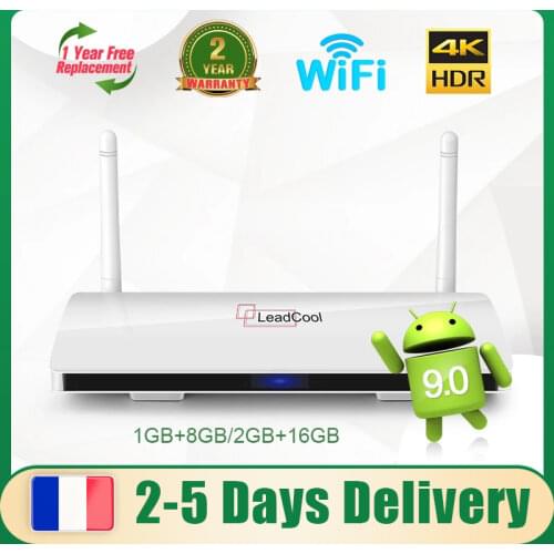 Leadcool TV Box Android 9.0 Amlogic S905W Quad-Core Full HD Support 2.4G Wifi 4K Media Player Leadcool Android TV Smart TV Box