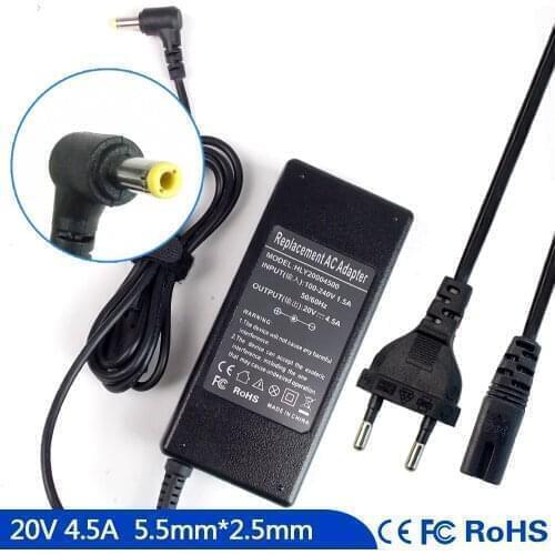 20V 4.5A Notebook Ac Adapter Charger for Fujitsu-Siemens Amilo L7320GW Pi2530 Xi3650 A1667G Si3655 Pa3515 Pi2550 Pa3553 Si2654