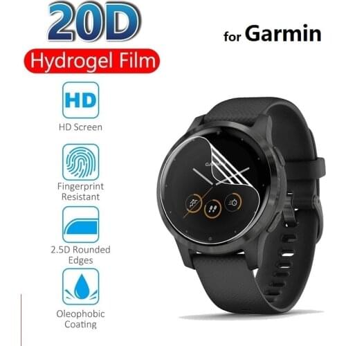 Protective Hydrogel Film for Garmin Venu Vivoactive 4s 4 3 Vivomove HR 3s 3 (Not Glass) Screen Protector Protection Film Foil