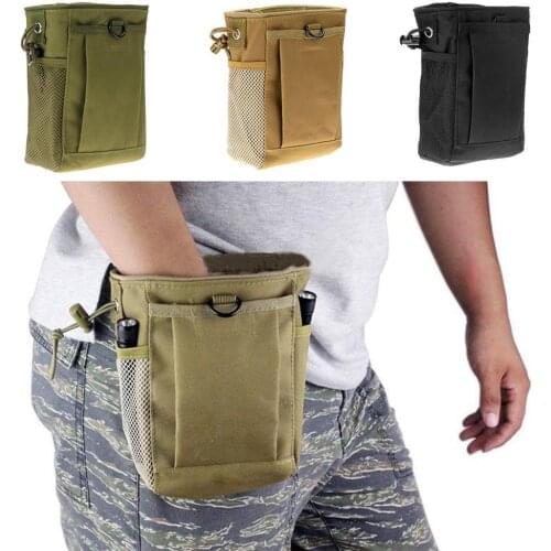 1 Pcs Outdoor Portable Storage Bag Camouflage Tactical Waist Bag Storage Recycling Debris Bag C1Y0