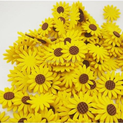 20pcs 6CM Circles Eco-friendly Cute DIY Accessories Jewelry In Kindergarten Wall Decoration Materials With Sun Flower shape