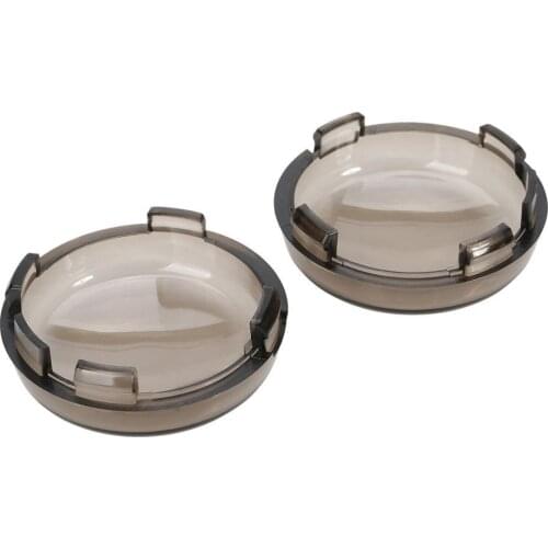 2x Smoke Lens CoverTurn Signals Light For Harley Dyna Softail Sportster 883 1200 Night Train Road Glide Street Glide Fatboy