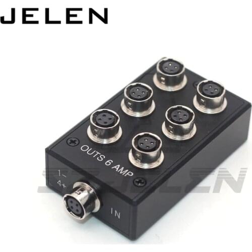Hirose 4 pin female to Hirose 4 pin power outs 6 AMP for Sound Devices 688 633 Zoom F8 Camera power fourway splitter Distributor