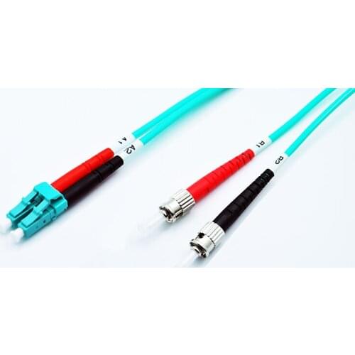 5 Meters LC-ST Fiber Optic Cable 10G MultiMode Duplex Patch Cord OM3 50/125