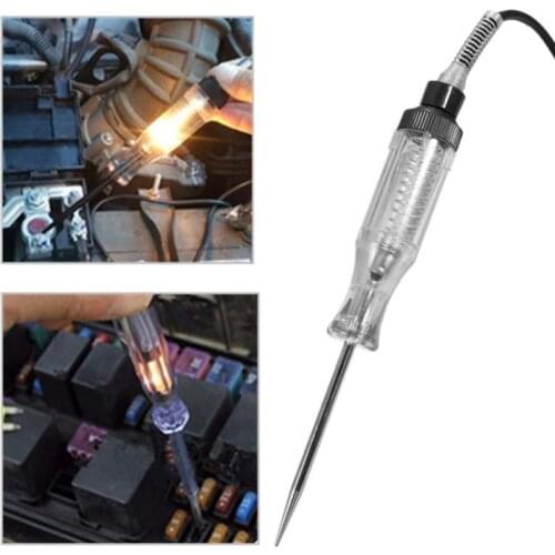 Car Diagnostic Tools DC 6V 12V Copper Auto Car Light Circuit Tester Lamp Voltage Test Pen Detector Probe Light System Test