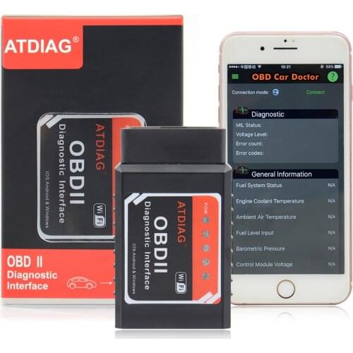 VSTM ELM327 OBD2 WIFI Supports Android/iOS With PIC18F25K80 Car Diagnostic Tool