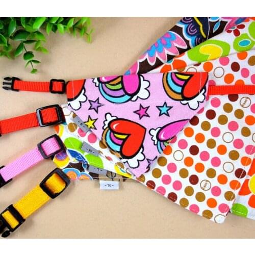 ETHIN Pet Dog Bandana Printing Puppy Scarf Collar Pets Products For Dogs adjustable Nylon belt 2 Size