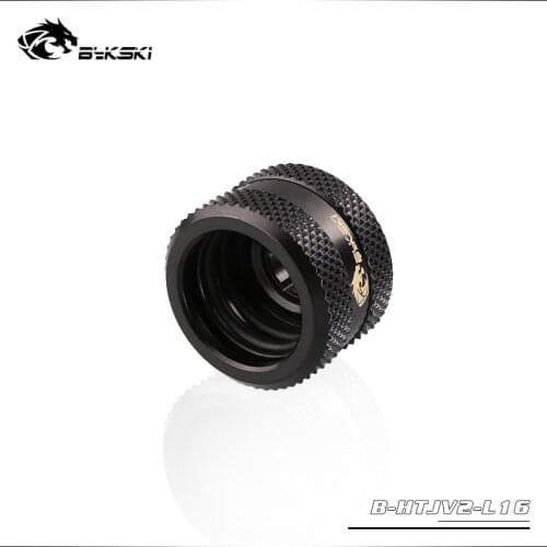 BYKSKI Hard Tube Fitting OD12mm/OD14mm/OD16mm Hand Compression Copper Fitting G1/4' use for PMMA/PETG Rigidity Tube