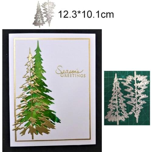 Woodland Dies for Card Making Merry Christmas Die Cuts Metal Cutting Dies Snowflake Tree Embossing Dies for Scrapbooking DIY