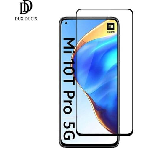For Xiaomi Mi 10T Pro 5G Tempered Glass 9D High Quality Anti-Fingerprint Curve Screen Guard Glass Film for Mi 10T 5G Dux Ducis
