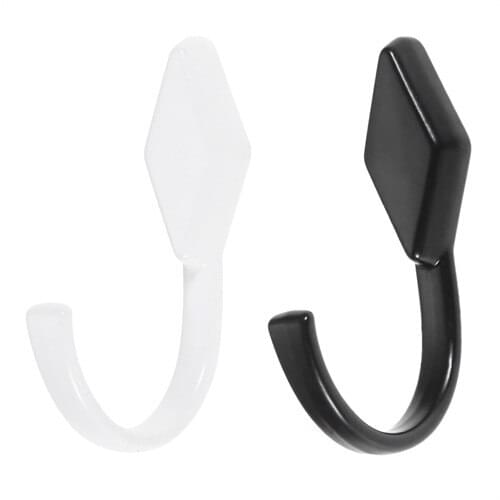 Dophee 1/2pcs 50*31*15mm Black White Towel Hook Clothes Bag Hanger Hook Bath Accessories Wall Hook Kitchen Bathroom Storage