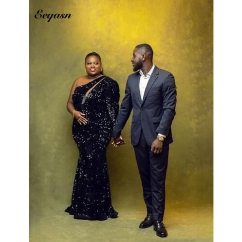 Женские вечерние платья на одно плечо Eeqasn China At AliExpress