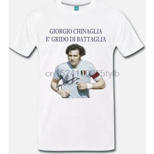 T-SHIRT MAGLIA GIORGIO CHINAGLIA LAZIO CALCIO ANNI 70 - CALCIO 1 S-M-L-XL