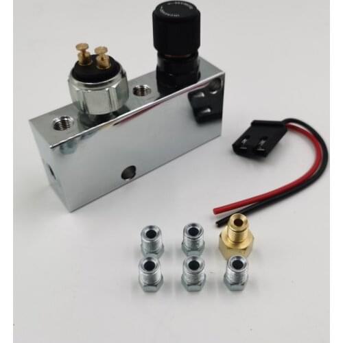 Chrome Adjustable Proportioning Valve / Distribution Block, Disc -Drum Brake