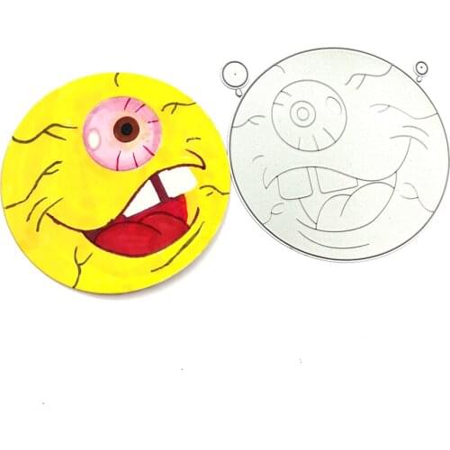 Julyarts Eyeball Die Cuts for Card Making Scrapbook Album Stencil For DIY Scrapbooking Card Decorative Embossing