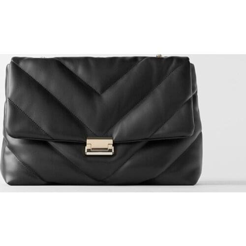 Fashion Shoulder Bag For Women New Designer Soft PU Leather Crossbody Bags Solid Color Chain Bag Bolso Mujer