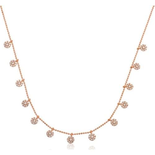 Real Silver 925 Jewelry Silver Luck Beads Women Necklace