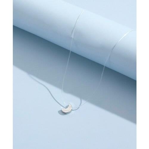 Stillgirl Trendy Simple Moon Pendant Necklace for Women Kpop Za Female Gift Fashion Jewelry Accessories Free Shipping Wholesale