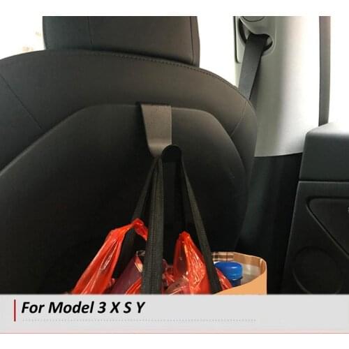 Portable Car Seat Back Hook For Model 3 X S Y Car Interior Accessories Hidden Hanger Holder Storage For Handbags Coats Cloth