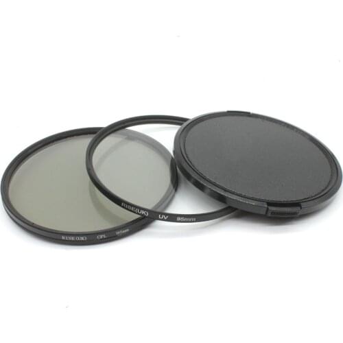 RISE(UK) 95mm Circular Polarizing Filter +UV filter+lens cap For Nikon Canon Pentax Sigma camera
