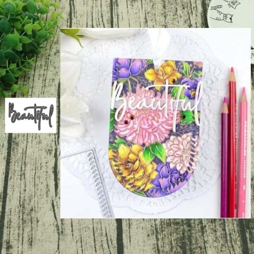 Beautiful letter Metal Cutting Dies for Scrapbooking Photo Album Decorative Paper Card Crafts Die Cut 2019