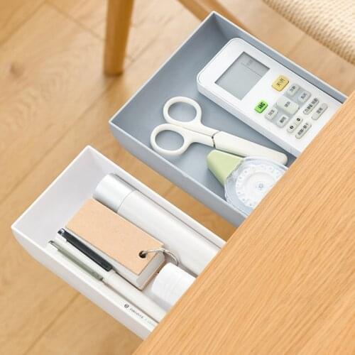 Pencil Drawer Box Self Adhesive Under Desk Drawer Organizer Table Storage Boxes Holder Case Finishing Boxes Office Storage Box