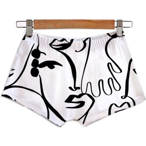 Custom Made Art Faces Sublimation Printing Womens Clothes Booty Hot Shorts