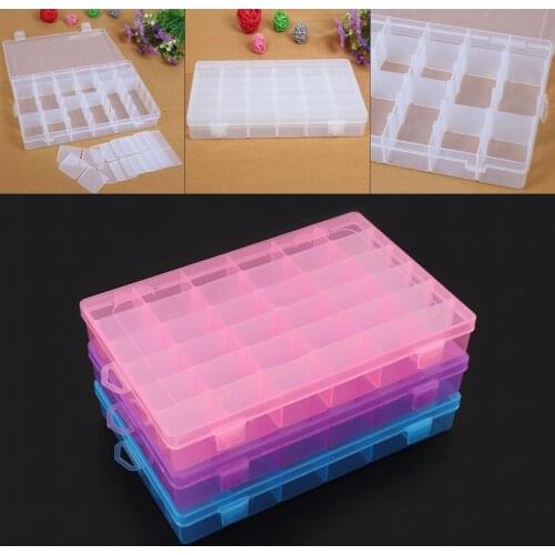 36 Grid PP Removable Multipurpose Organizer Container Storage Box Fit for Household Daily / Cosmetic / Jewelry / Tool Parts