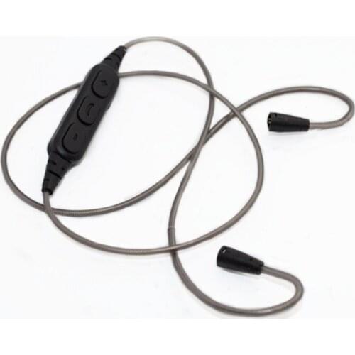 Replacement Upgrade Bluetooth Audio Cable Cord Line with Remote and Mic for Sennheiser IE8 IE80 IE8i Earphone Headphone Headset