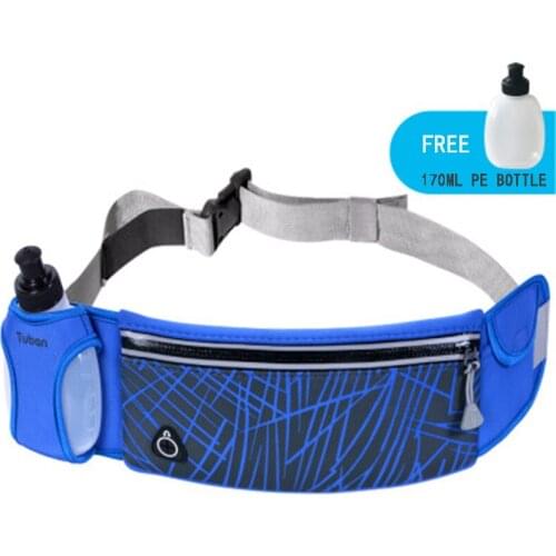 New Sports Waist Bag With Kettle Outdoor Sports Running Climbing Bag Reflective Zipper Adjustable Waistline Waterproof Hot