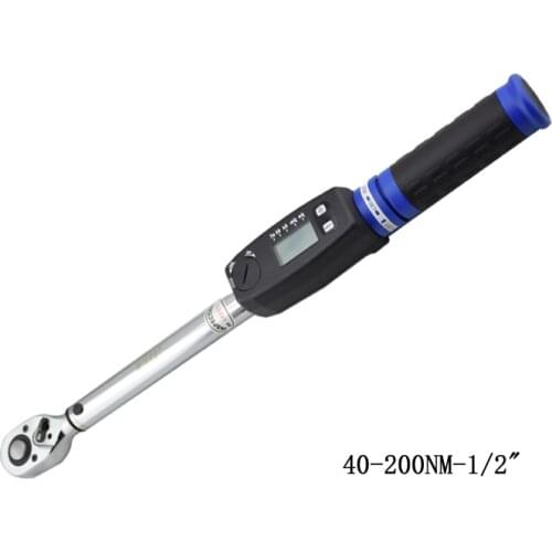 TaiWan manufacture digital preset torque wrench 40-200NM 1/2" Ratchet Wrench Adjustable torque spanner CSC-200