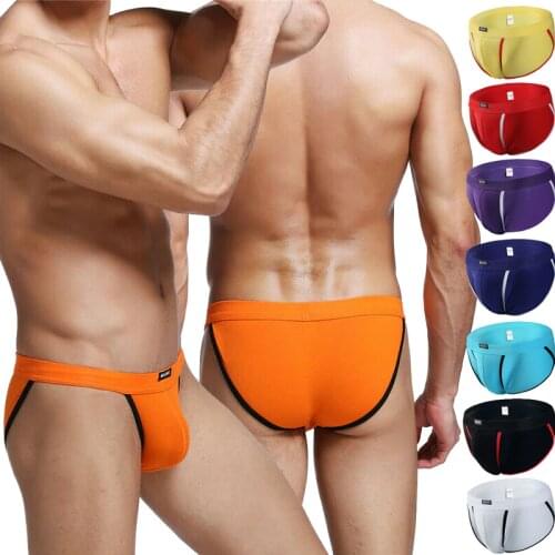 YUFEIDA Mens Briefs Breathable Sexy Underpants Briefs Slip Male Gay Sissy Panties Penis Pouch Mens Underwear T-back Thongs