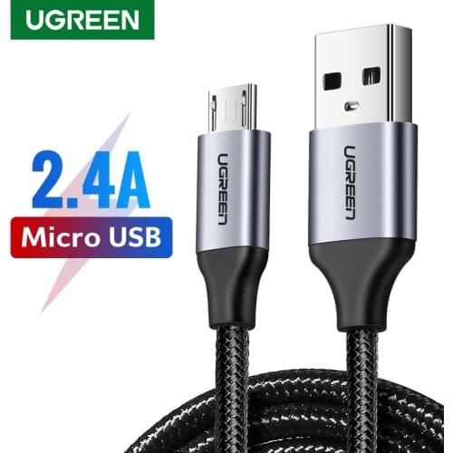 Ugreen Micro USB Cable Charger for Samsung Galaxy S7 S6 Fast Charging Mobile Phone Charger Cord for Xiaomi Tablet USB Cable Wire