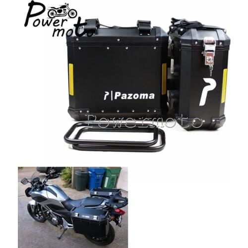 Universal Motorcycle Black Side Box Side Case Saddle Bag Pannier Cargo For BMW F800GS F800R 2009-2014