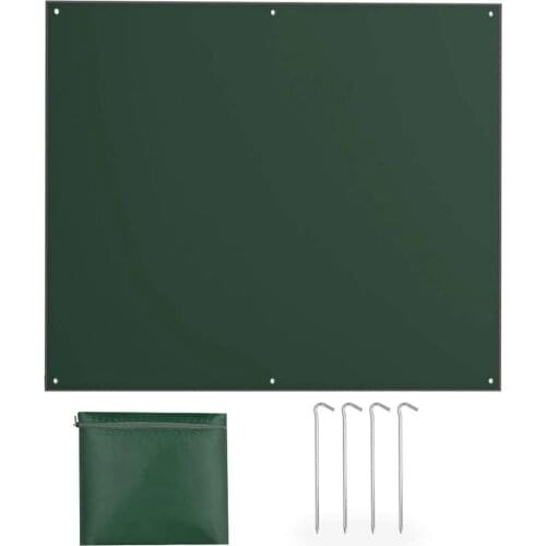 Waterproof Camping Picnic Tarp Multifunctional Tent Footprint with Drawstring Carrying Bag Ultralight Backpacking Rain Tarp Tent