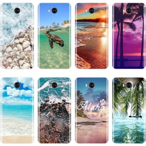 Back Cover For Huawei Y3 Y5 Y6 Y7 2017 II Pro Beach Turtle Ocean Soft Phone Case Silicone For Huawei Y5 Y6 Y7 Prime 2018 Y9 2019