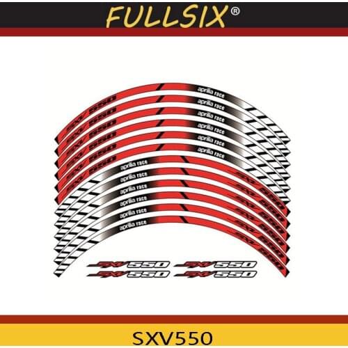 Motorcycle Parts Thick Edge Outer Rim Sticker Stripe Wheel Decals For APRILIA SXV 550 SXV550