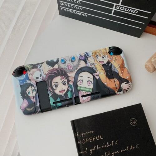 Anime Demon Slayer Kamado Nezuko Handheld Game Console Gamepad Protective Case For Nintendo Switch Cover
