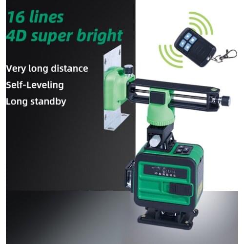 Green Line 3D Self-Leveling 360 Laser Level 16 Lines Horizontal And Vertical Super Powerful Laser Level Green Beam Laser Level