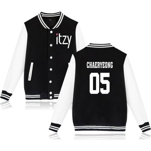 K POP KPOP ITZY Album Women Hoodies Sweatshirt CHAERYEONG YUNA RYUJIN LIA YEJI Baseball Jacket Women Bomber Jacket K-POP Clothes