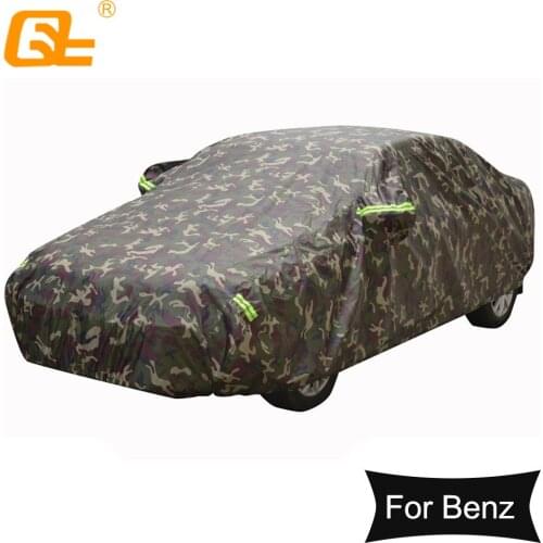 Oxford cloth winter Car Covers Outdoor Waterproof Sun Rain Snow Protection camouflage for benz E Class w204 cla 210 w203 w201