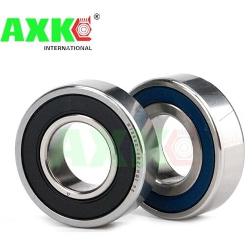 1 Pair AXK 7004 H7004C 2RZ P4 DF A 20x42x12 20x42x24 Sealed Angular Contact Bearings Speed Spindle Bearings CNC ABEC-7