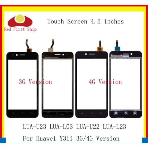10Pcs/lot Touchscreen For Huawei Y3ii Touch Panel Sensor Digitizer Touch Screen Y3 II 2 LUA-U23 LUA-L03 LUA-U22 LUA-L23 Touch