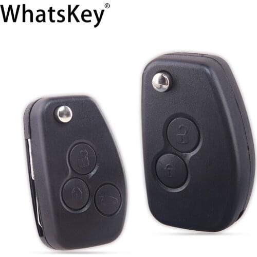 2 Button Car Flip Key Shell Cover For Renault Megane Twingo Fluence Sandero Duster Logan Clio 3 Kangoo Modified Folding Key Case